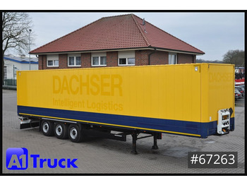 Closed box semi-trailer KRONE SDK 27, Koffer, 1 Vorbesitzer, TÜV 08/2024