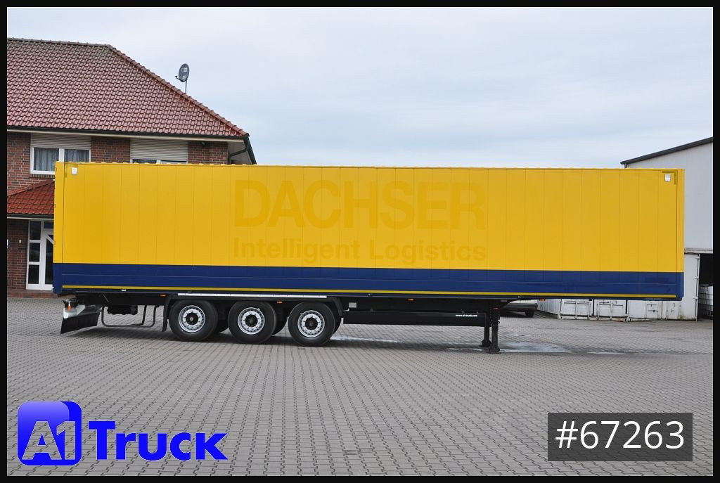 Closed box semi-trailer KRONE SDK 27, Koffer, 1 Vorbesitzer, TÜV 08/2024