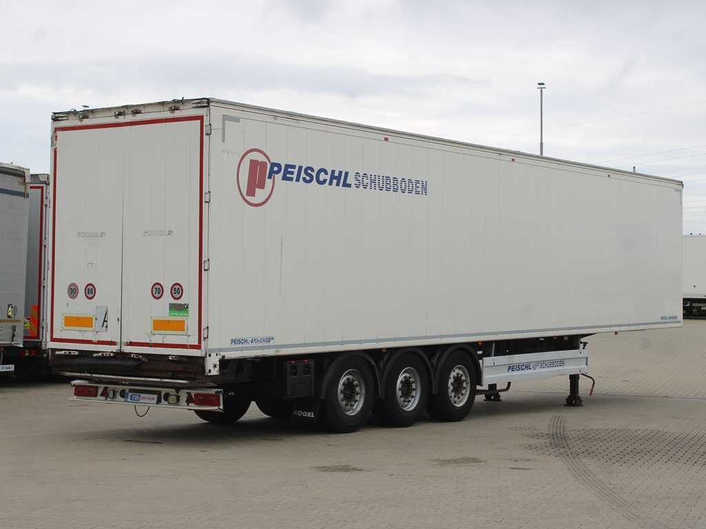 Closed box semi-trailer PEISCHL, WALKINGFLOOR, LIFT AXLE, SAF