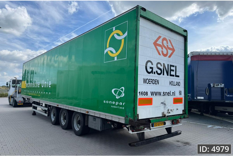 Closed box semi-trailer Talson F1227 / Confection