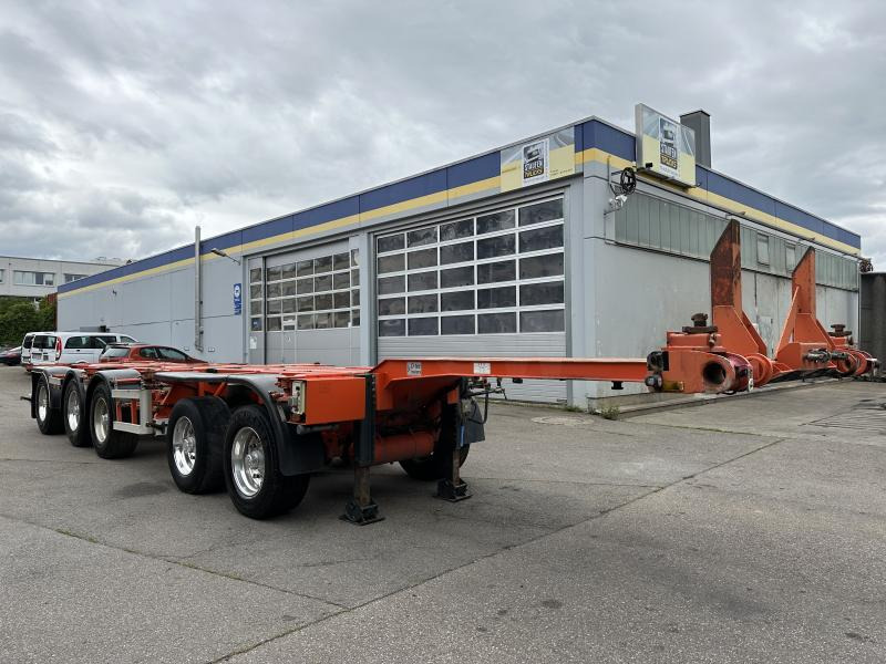 Container transporter/ Swap body semi-trailer DTEC Containerchassis 5- Achser Combitrailer teilbar