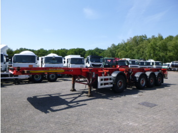 شاحنات الحاويات / جسم علوي قابل للتغيير نصف مقطورة Dennison 3-axle container combi trailer 20-40 ft (1 + 3 axles)