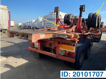 Container transporter/ swap body semi-trailer Fruehauf Skelet 20 ft