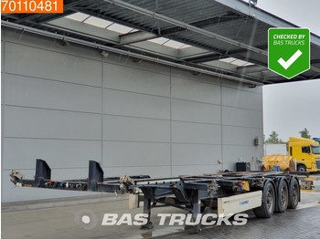 Container transporter/ swap body semi-trailer Krone 2x20-1x30-1x40ft. 3 axles Ausziehbar Extending Chassis