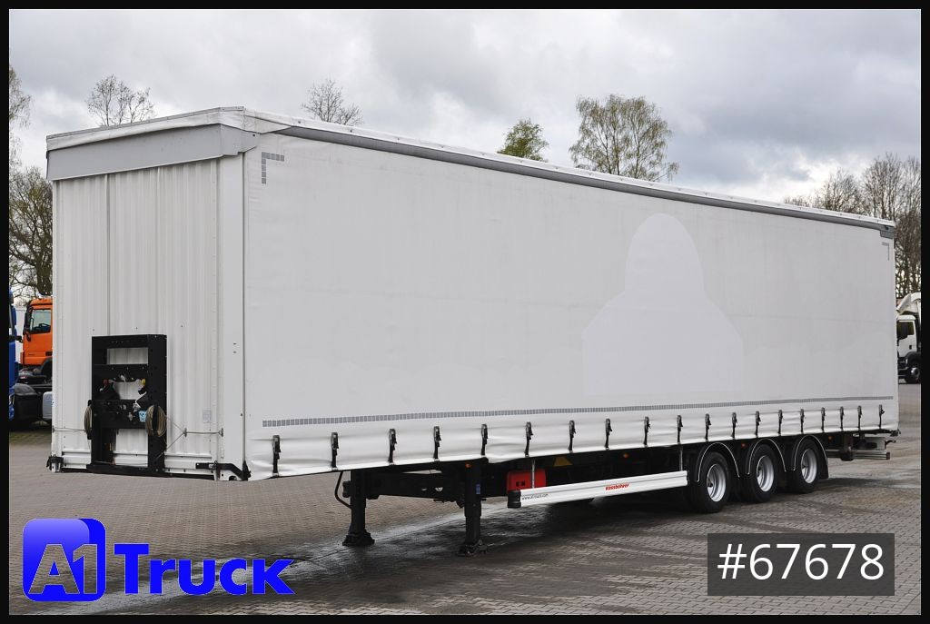 Curtainsider semi-trailer KAESSBOHRER Mega, Rollfracht Luftfracht, Rollboden, Air Cargo
