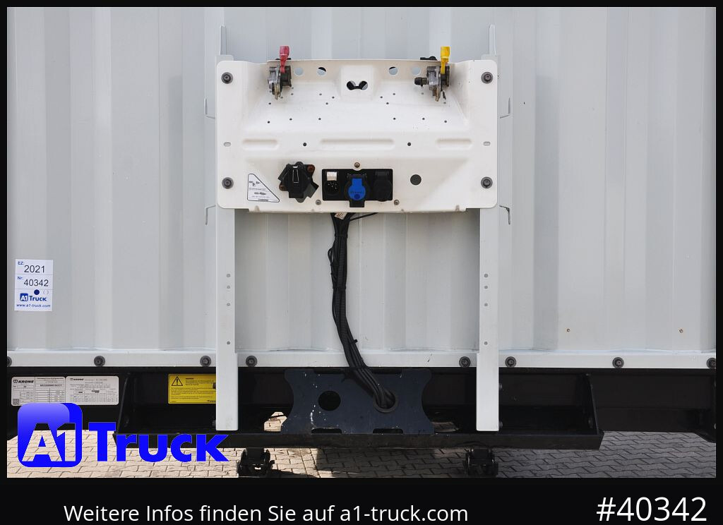 Curtainsider semi-trailer KRONE SD Tautliner, Liftachse, Palettenkasten