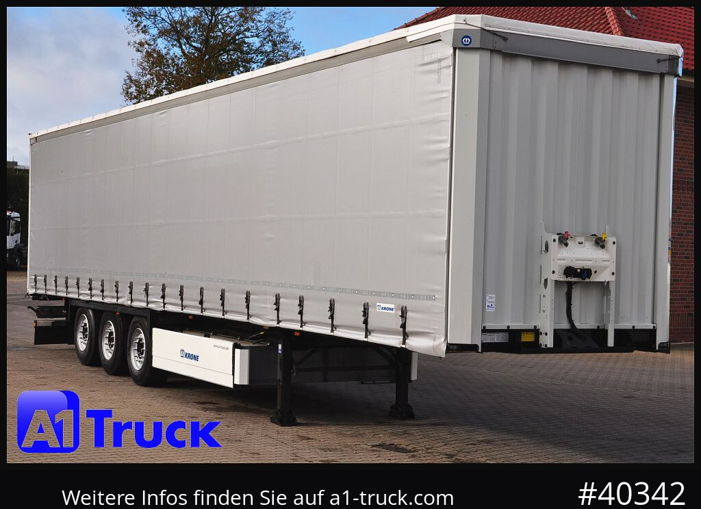 Curtainsider semi-trailer KRONE SD Tautliner, Liftachse, Palettenkasten