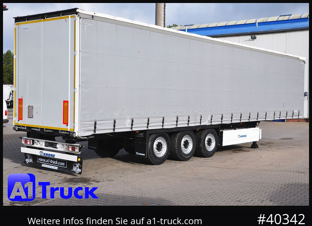 Curtainsider semi-trailer KRONE SD Tautliner, Liftachse, Palettenkasten