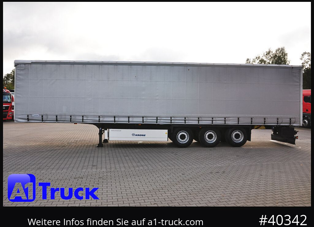 Curtainsider semi-trailer KRONE SD Tautliner, Liftachse, Palettenkasten