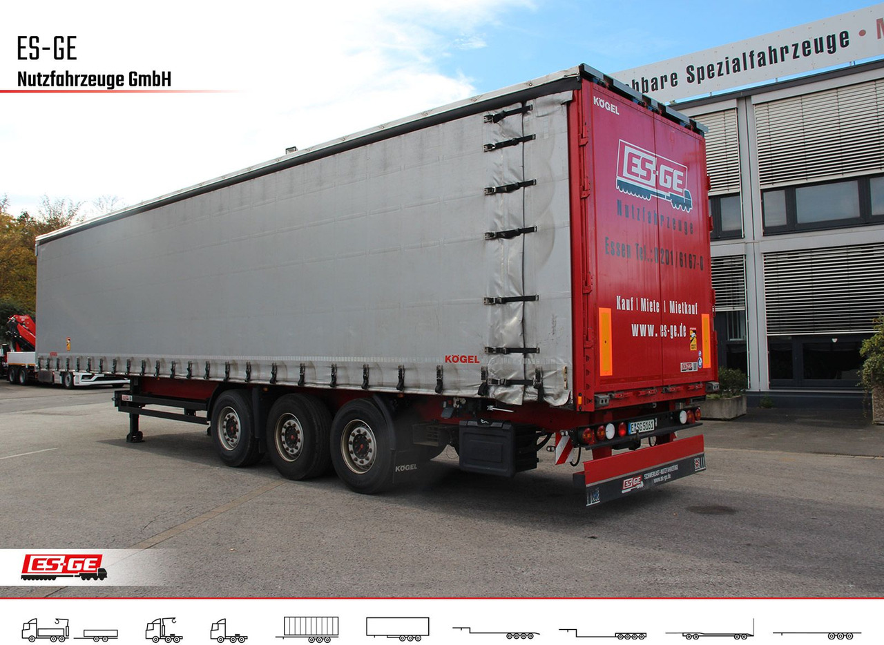 Curtainsider semi-trailer Kögel 3-Achs-Cargo-Coil-Pritschensattelanhänger