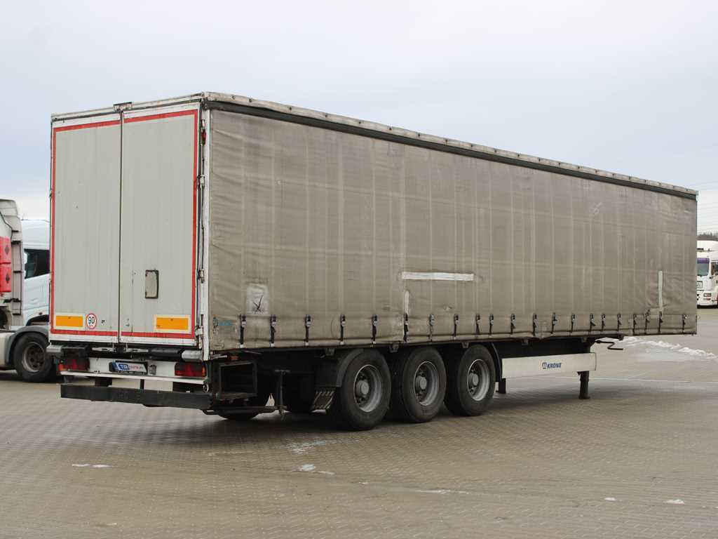 Curtainsider semi-trailer Krone KRONE SDP 27 WKE, LIFTING AXLE