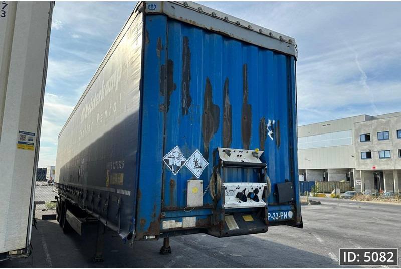 Curtainsider semi-trailer Krone SD / Drum brakes / Huckepack