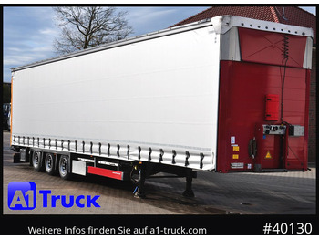 Curtainsider semi-trailer SCHMITZ S01, Mega, Liftachse, Hubdach, VERZINKT