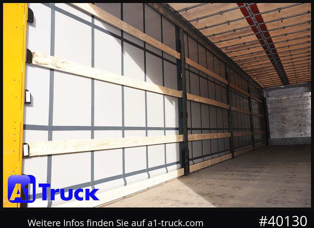 Curtainsider semi-trailer SCHMITZ S01, Mega, Liftachse, Hubdach, VERZINKT