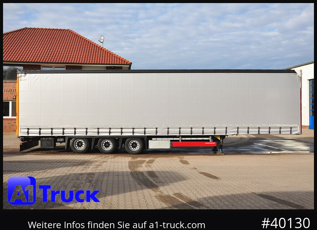Curtainsider semi-trailer SCHMITZ S01, Mega, Liftachse, Hubdach, VERZINKT