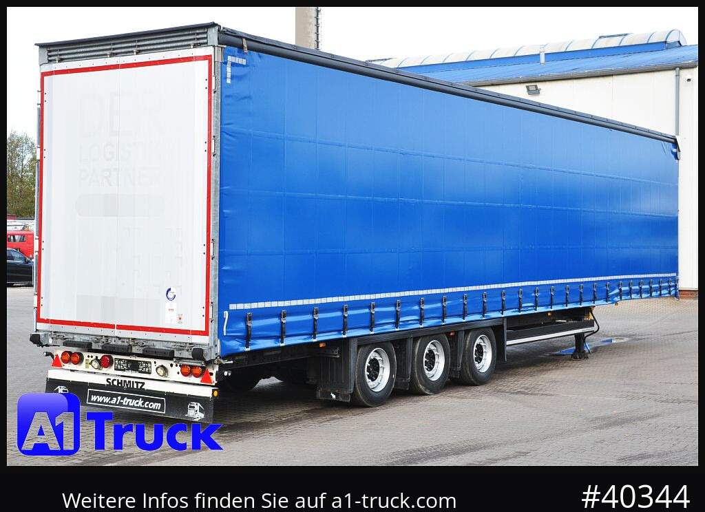 Curtainsider semi-trailer SCHMITZ SCS 24, Mega, neue Plane,