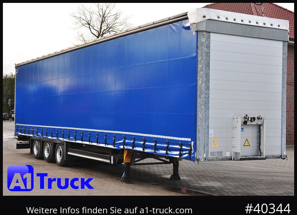Curtainsider semi-trailer SCHMITZ SCS 24, Mega, neue Plane,