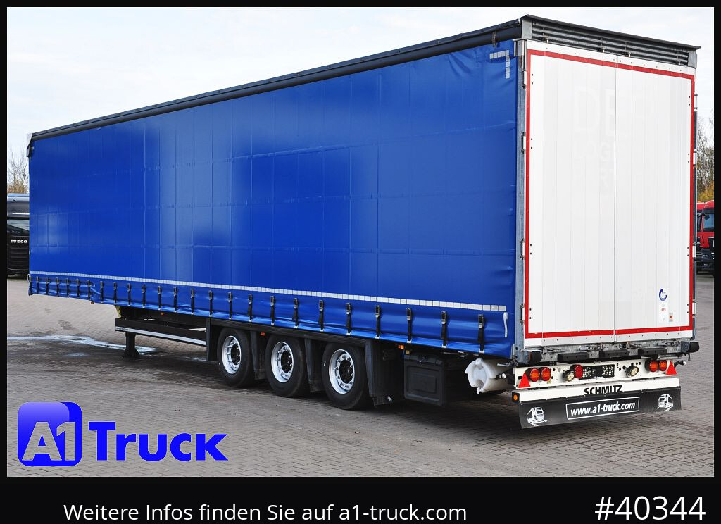 Curtainsider semi-trailer SCHMITZ SCS 24, Mega, neue Plane,