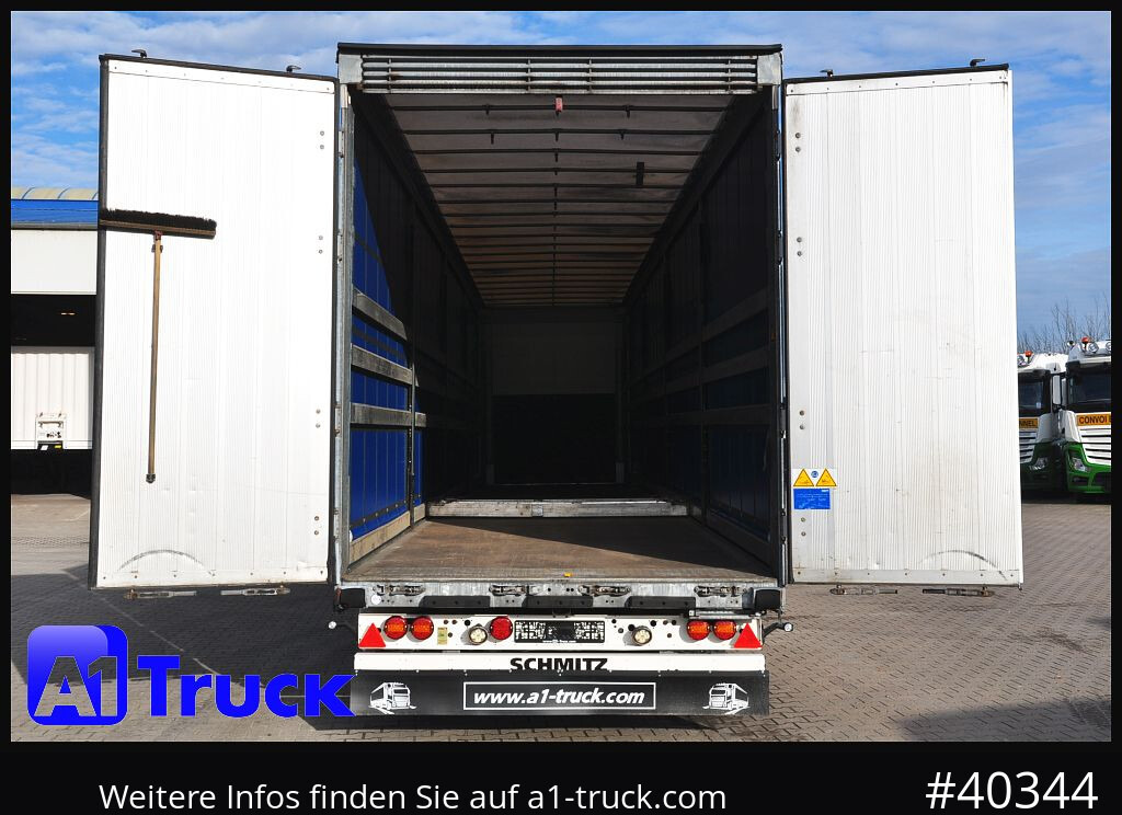Curtainsider semi-trailer SCHMITZ SCS 24, Mega, neue Plane,