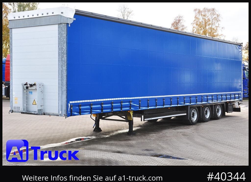 Curtainsider semi-trailer SCHMITZ SCS 24, Mega, neue Plane,