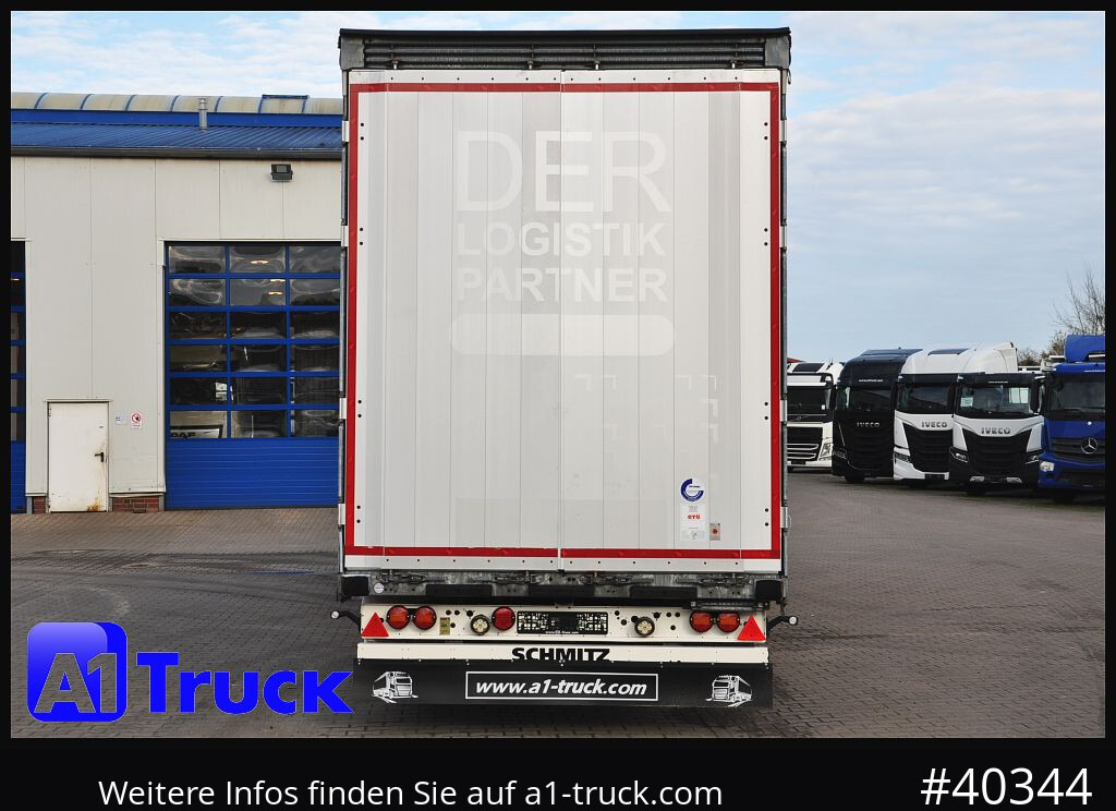 Curtainsider semi-trailer SCHMITZ SCS 24, Mega, neue Plane,