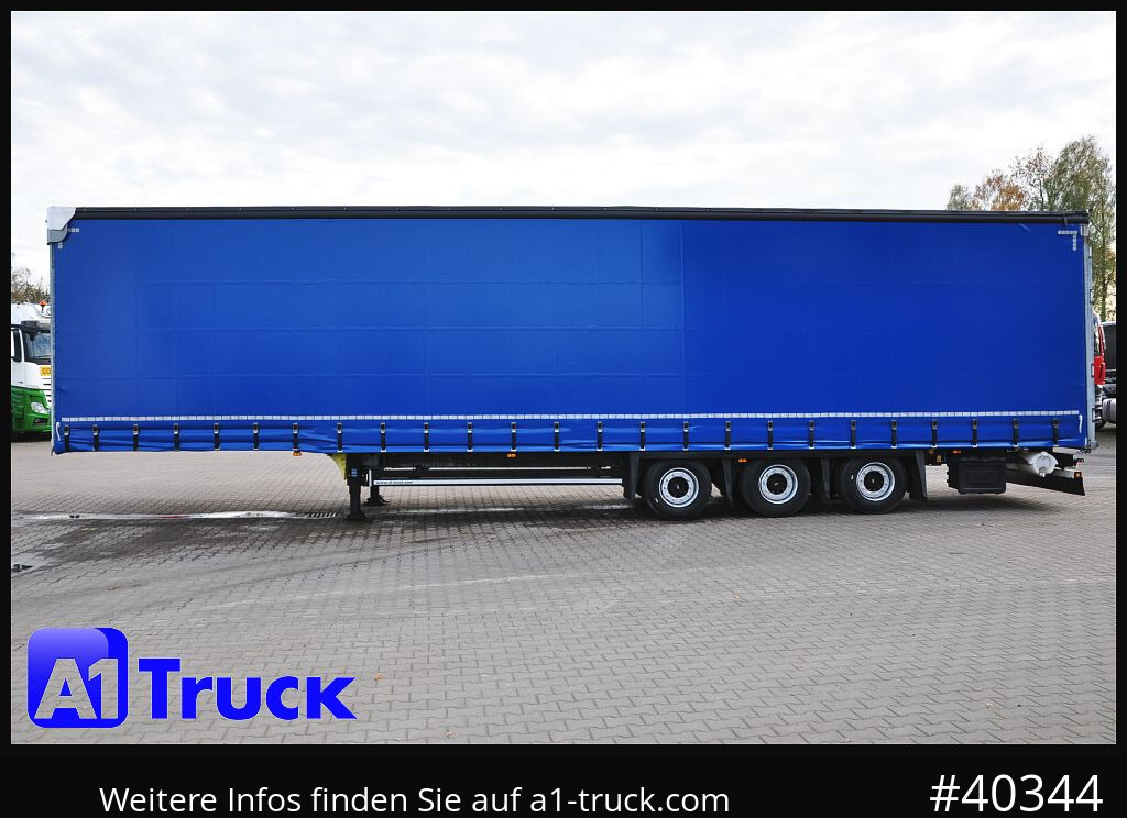 Curtainsider semi-trailer SCHMITZ SCS 24, Mega, neue Plane,