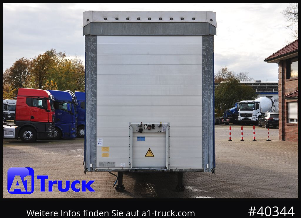 Curtainsider semi-trailer SCHMITZ SCS 24, Mega, neue Plane,