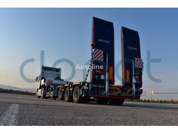 New Low loader semi-trailer DONAT 3 Axle Extendable Lowbed with Metalization: picture 1