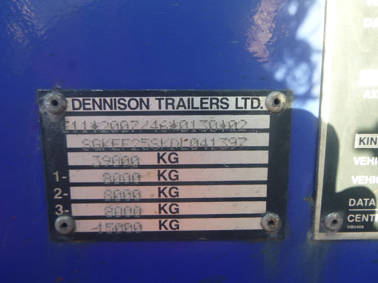 Container transporter/ Swap body semi-trailer Dennison 3-axle container trailer 20-30-40-45 ft: picture 13