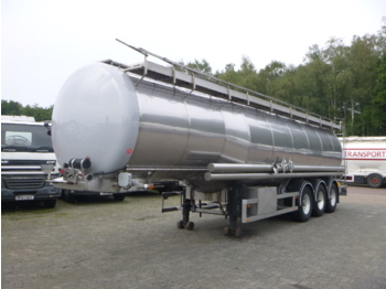 Tank semi-trailer for transportation of chemicals Dijkstra Chemical tank inox 37.5 m3 / 1 comp: picture 1