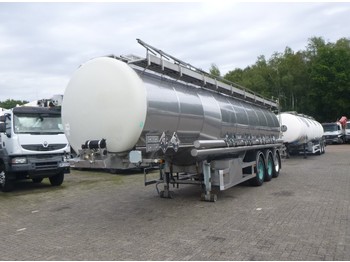Tank semi-trailer for transportation of chemicals Dijkstra Chemical tank inox 37.5 m3 / 5 comp: picture 1