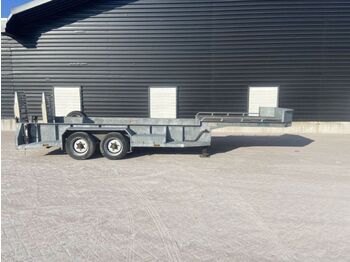 Low loader semi-trailer Diversen Be oplegger kuip dieplader 7.5 ton: picture 1