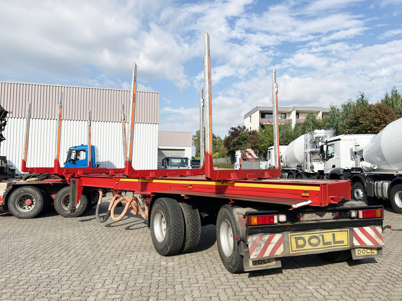 Timber semi-trailer Doll A321 A321, Ausziehbar von 10,7m-15,2m, 2x Lenkachse: picture 14