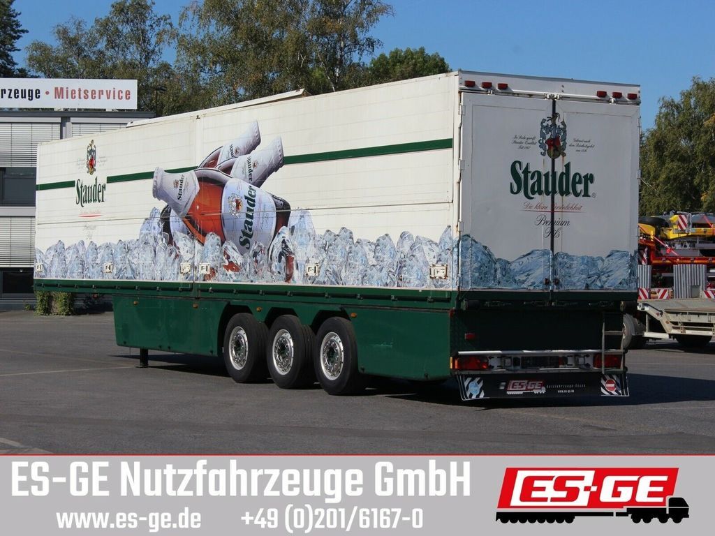 Dropside/ Flatbed semi-trailer Ackermann 3-Achs-Kofferauflieger