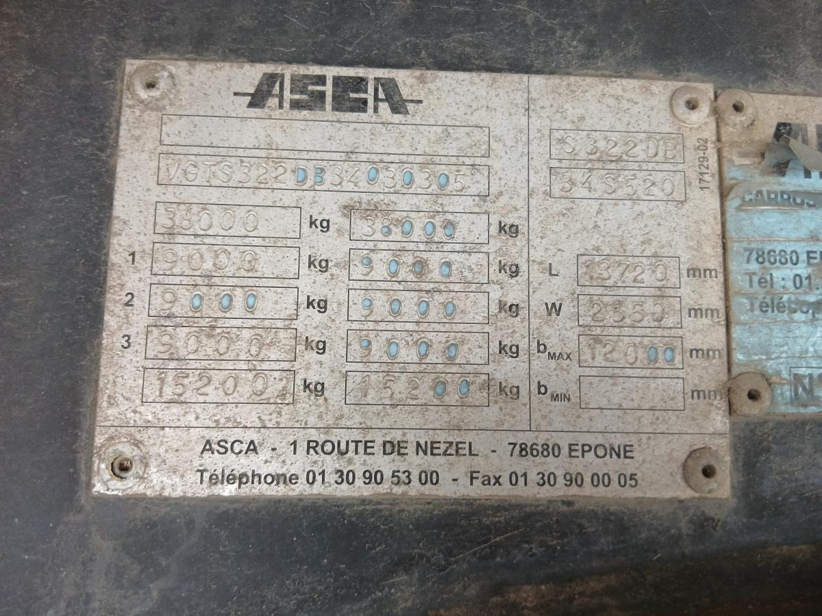 Dropside/ Flatbed semi-trailer Asca