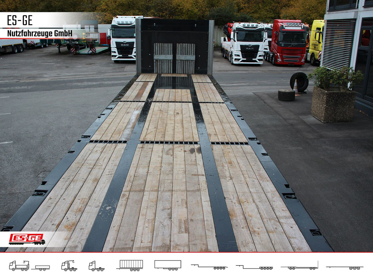 Dropside/ Flatbed semi-trailer ES-GE 2-Achs-Sattelanhänger