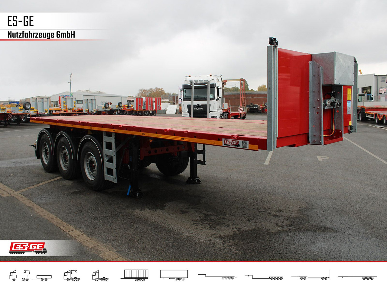 Dropside/ Flatbed semi-trailer ES-GE 3-Achs-Ballastauflieger