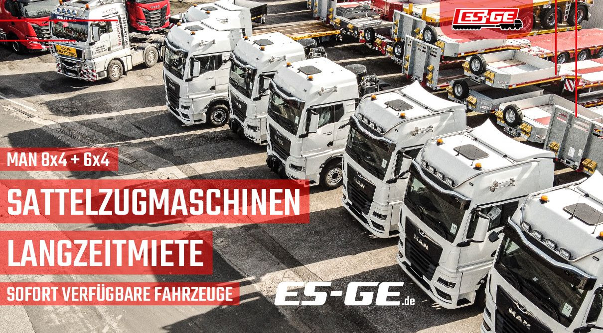 Dropside/ Flatbed semi-trailer ES-GE 4-Achs-Ballastauflieger