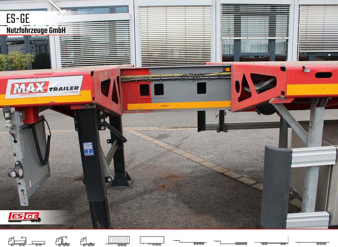 Dropside/ Flatbed semi-trailer Faymonville MAX Trailer MAX210 Telesattel