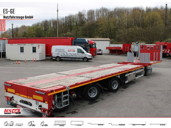 Dropside/ Flatbed semi-trailer  Faymonville Telemax Megatrailer - doppelt teleskopierbar