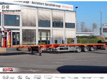 Dropside/ Flatbed semi-trailer  Faymonville Telemax Megatrailer - hydr. gelenkt