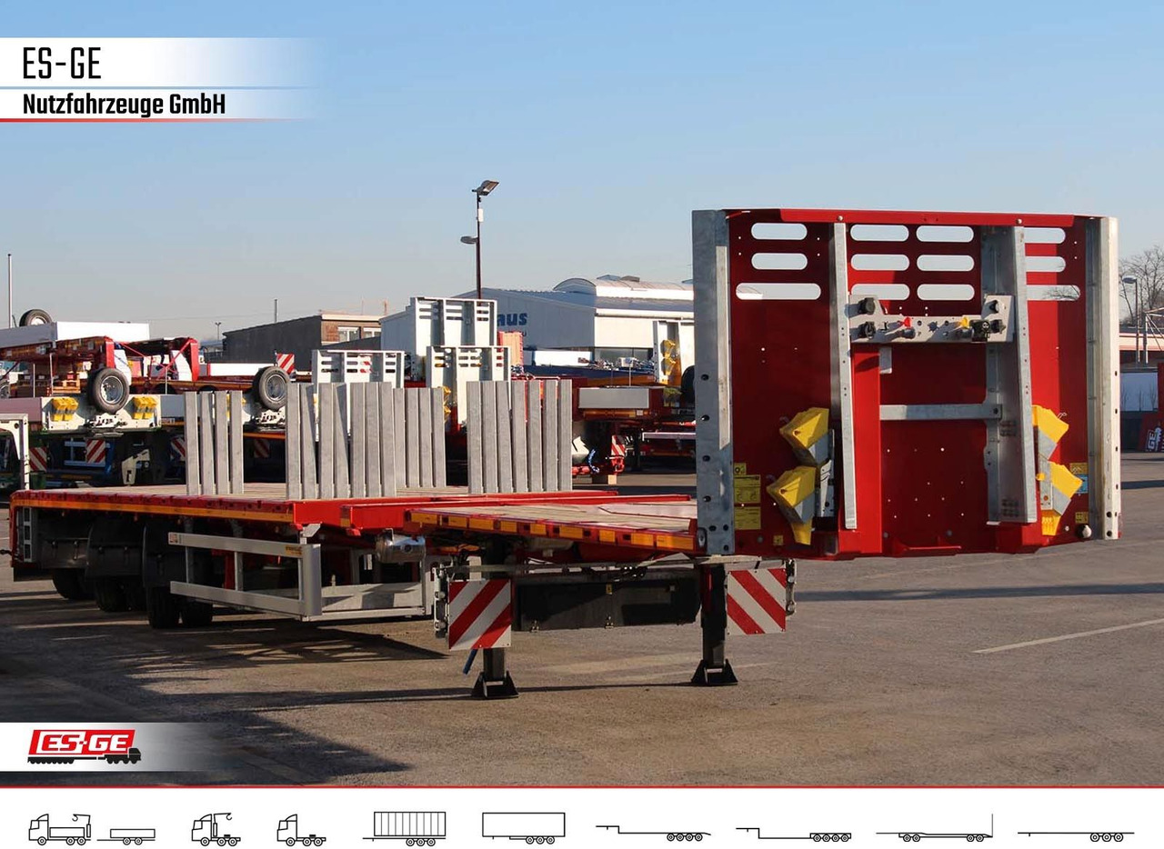 Dropside/ Flatbed semi-trailer Faymonville Telemax Megatrailer - hydr. gelenkt