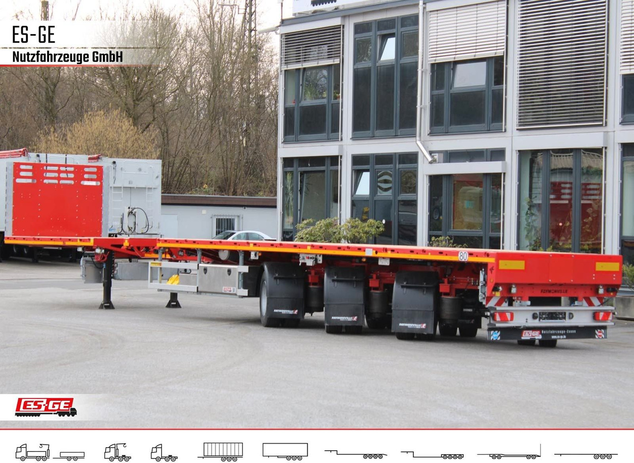 Dropside/ Flatbed semi-trailer Faymonville Telemax Sattelauflieger - hydr. gelenkt Faymonville Telemax Sattelauflieger - hydr. gelenkt