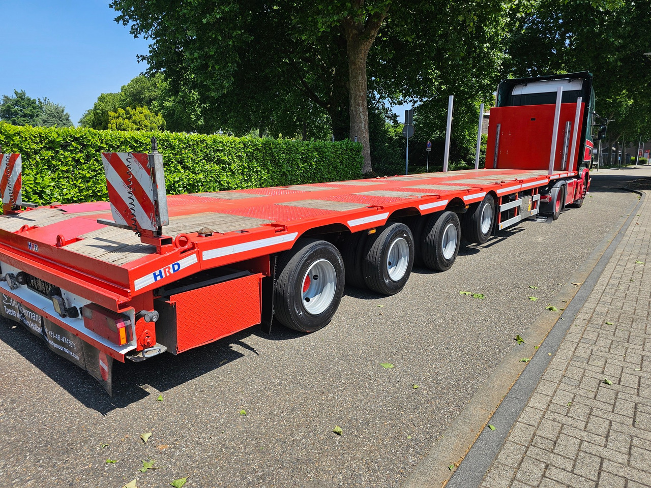 Dropside/ Flatbed semi-trailer HRD SPTM4N Mega Telesopic