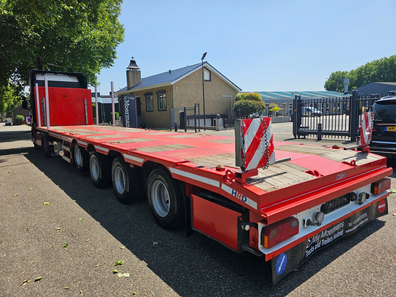 Dropside/ Flatbed semi-trailer HRD SPTM4N Mega Telesopic