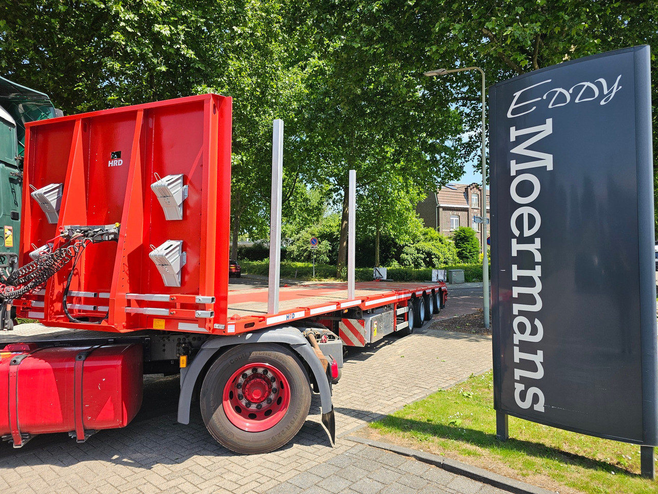 Dropside/ Flatbed semi-trailer HRD SPTM4N Mega Telesopic