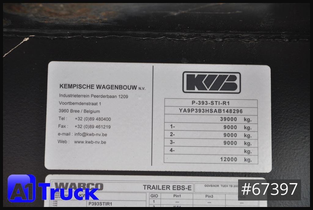 Dropside/ Flatbed semi-trailer KRONE Kennis 16R  Rollkran, Kran Lenk + Lift