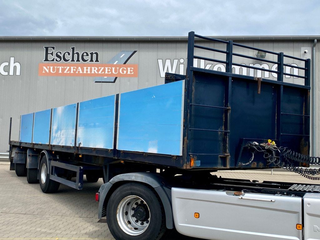 Dropside/ Flatbed semi-trailer KWB / Bree Rollkranauflieger