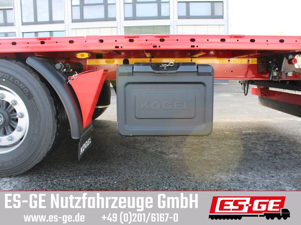 Dropside/ Flatbed semi-trailer Kögel 3-Achs-Mega Chassis