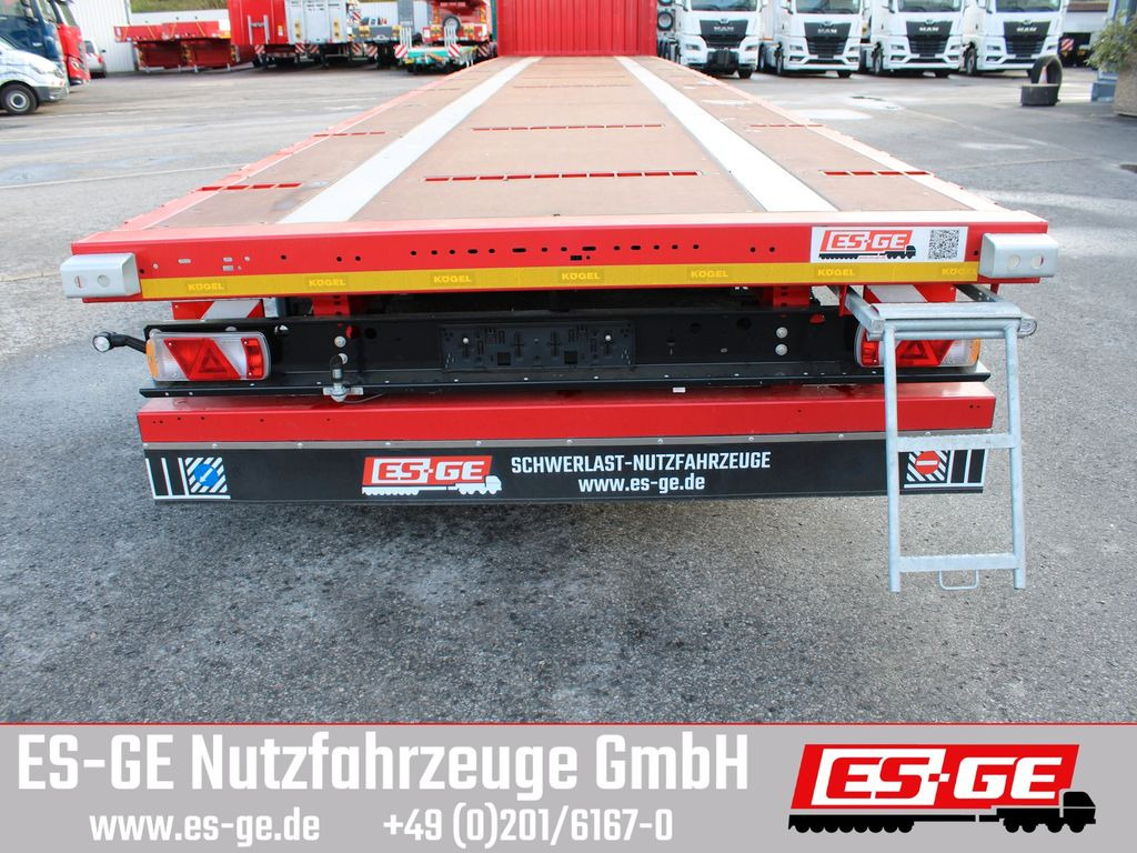 Dropside/ Flatbed semi-trailer Kögel 3-Achs-Mega Chassis